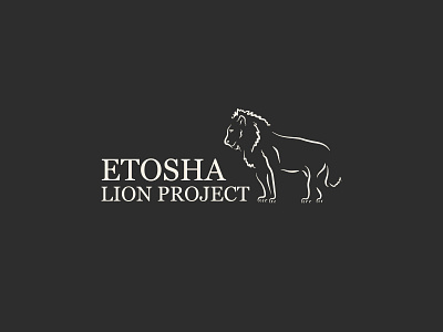 Etosha Lion Project affinity designer charity illustration ipad pro lion lion logo logo