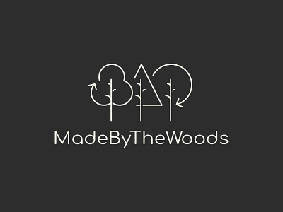 MadeByTheWoods affinity designer forest furniture illustration ipad pro logo design natural recycle trees upcycle woods