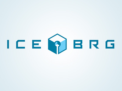 ICEBRG Logo identity isometric logo sans serif security startup tech tech startup