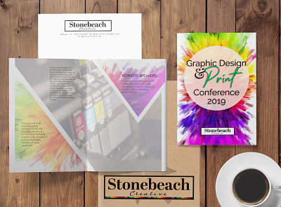 Event Branding Mockup art brand identity branding coffee coffee cup design event branding event program logo mockup print stationary stationery typography vector