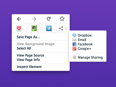 Graphical Context Menus in Firefox context firefox menus mozilla right click ui ux
