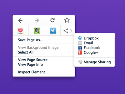 Graphical Context Menus in Firefox