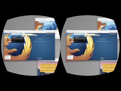 Experimenting with Firefox in VR firefox mozilla ui ux vr