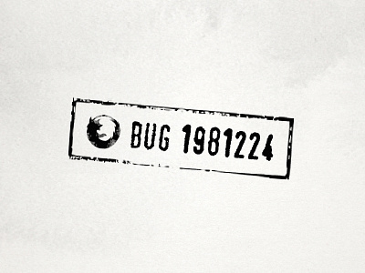 Bugzilla Rubber Stamp badge bug detail firefox mozilla seal stamp