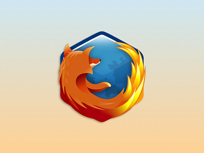 Hexagonal Firefox Logo