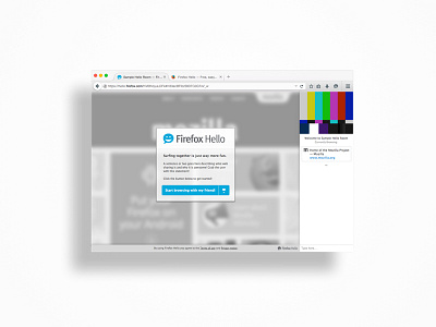 Redesigned Standalone Client for Firefox Hello