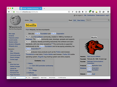 Find In Page browsers firefox mozilla search ui ux