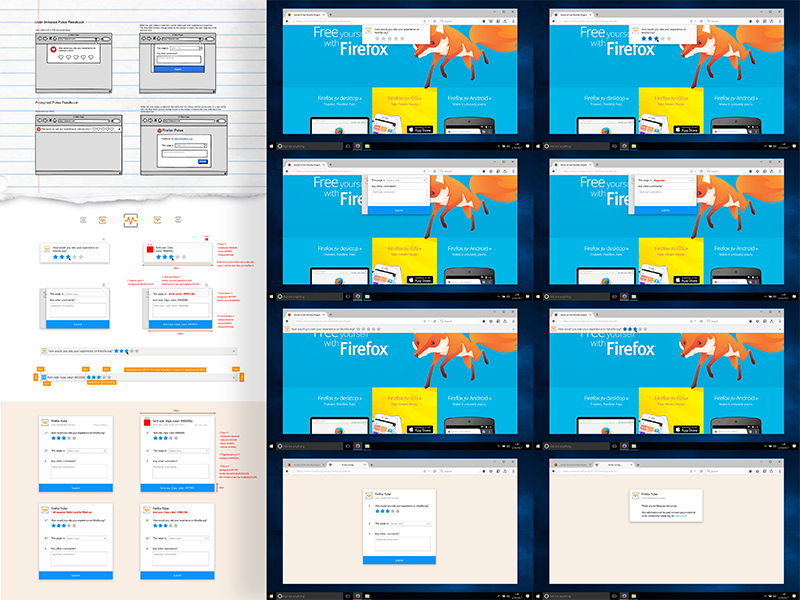 Pulse Experiment for Firefox Test Pilot panels door hangers dropdowns infobars bars notifications pulse ui firefox ux mozilla