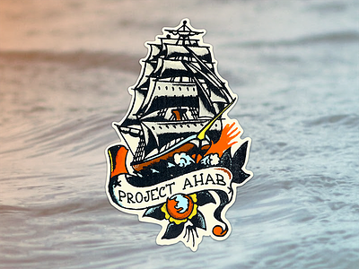 Project Ahab boat boats browser firefox graphic illustration sail sailing sailor ships stickers tattoo