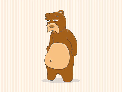 Sadness Bear bear cartoon character design illustration sad