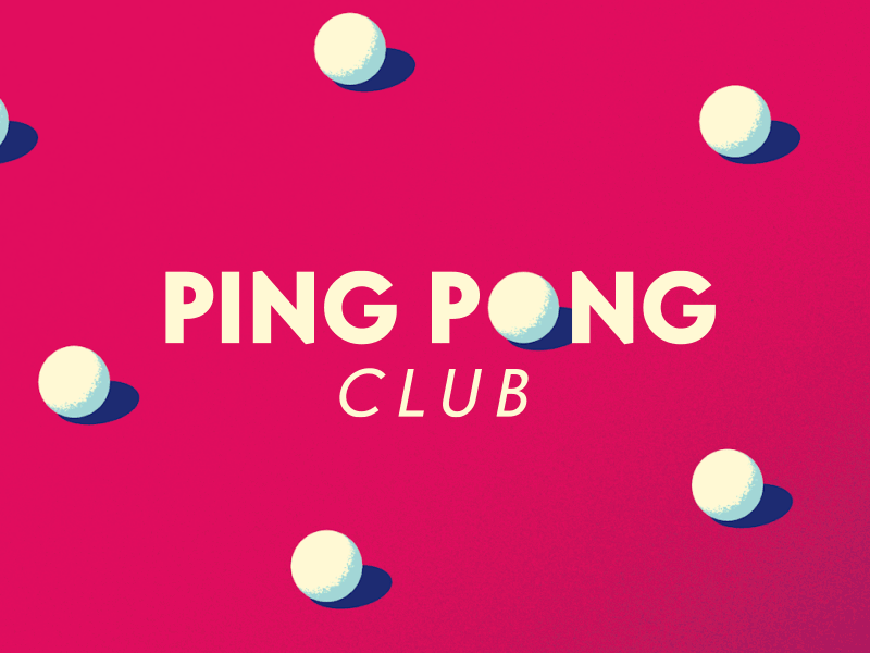 Ping Pong Club Loop new welcome cinema 4d bounce texture animation 3d motion design c4d loop gif ping pong