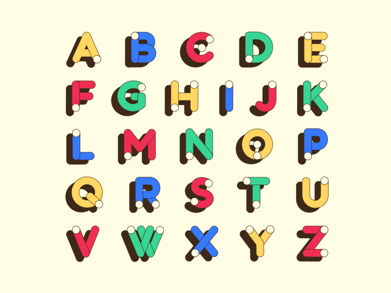 Animated Typeface Preview (WIP) by François Cauderlier on Dribbble