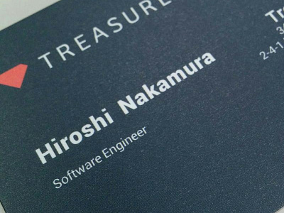 Treasure Data Japan - Business Cards business cards identity