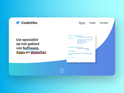 CodeVibe - Web Design branding design gradients graphic design logo minimal modern ui ux vector web web design webdesign website design