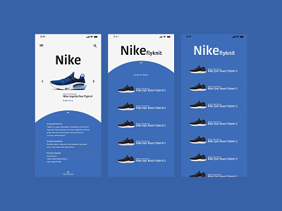 Nike design freelance ui ux