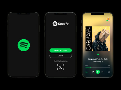 Daily UI Challenge - Day 9 app branding dailyui design music musicapp redesign redesign concept redesigned schoolboy q simple spotify ui uidesign ux uxdesign web