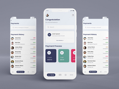 Virtual Payment Service mobile app design