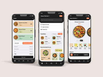 Restaurant App (Food) - UI Design android app branding burger clean delicious delivery food drink food app ios menu minimal mobile app online app product design restaurant app rider shopping ui ux vagetables visual design