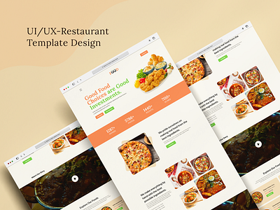 Restaurant Web Landing Page Re-design burger cooking creative design cuisine dribbble 2022 drink eat food food delivery foodie healthy food home page landing page design online order pizza product design restaurant ui ux design visual design web design