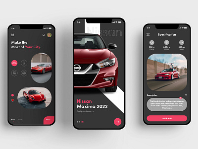 Car App - UI Design Concept