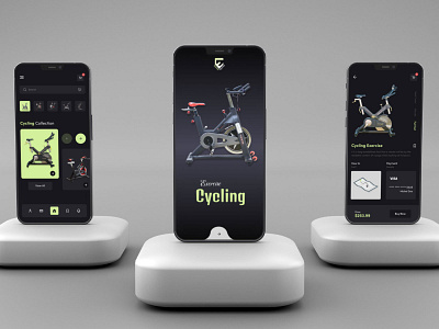 Cycling Tracker App Design android app bicycle app cycling deliver design event gps ios map mobile app product design ride app rider tracker tracking ui ui ux visual design workout