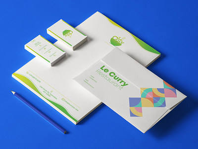 LeCurry - Visiting Card and Letter Pad Design @branding @printing @creative