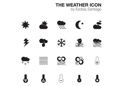 Weather Icons art design icon icon set illustration vector