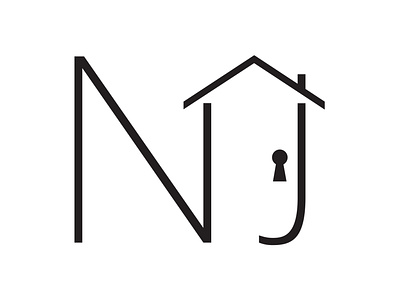 NJ Realtor Logo logo real estate real estate logo typogaphy