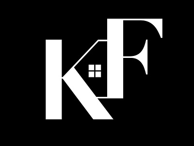 KF Real Estate Logo illustration logo real estate real estate logo typography vector