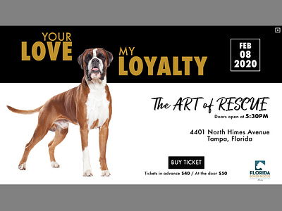 Florida Boxer Rescue Landing Page advertising design image landingpage photography typography