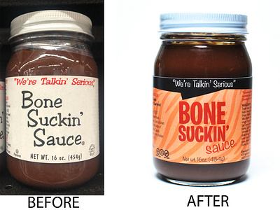 Bone Suckin' Sauce advertising design image package package design typography