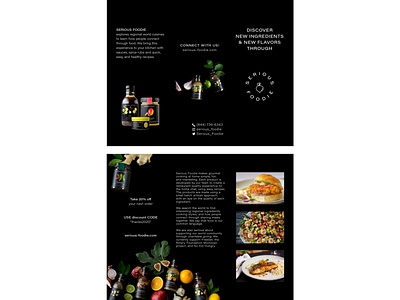 Serious Foodie Brochure advertising art branding brochure company design food image typography