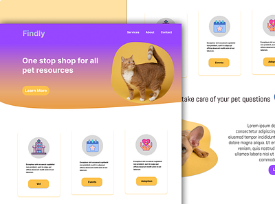Findly Pet Resources design pet webdesign webdeveloper