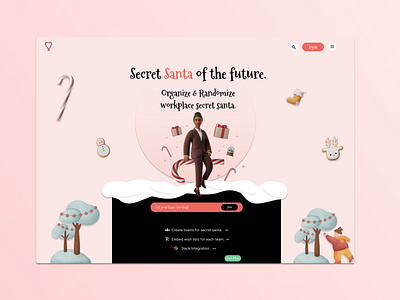 Secret Santa Landing Page