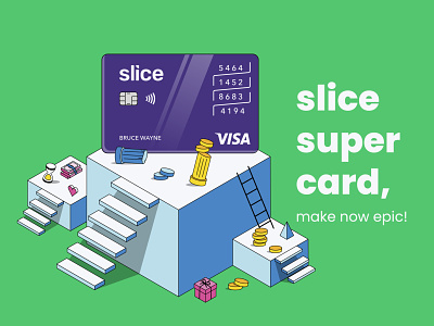 slice super card! graphic design ill illustration illustration art illustrator newspaperad print printmedia vector illustration vectorart