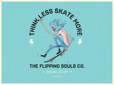 The Flipping Souls basic shapes character design design flip hippy illustration illustration art illustrator posters santa cruz skateboard skateboarding vans vector illustration vectorart vintage