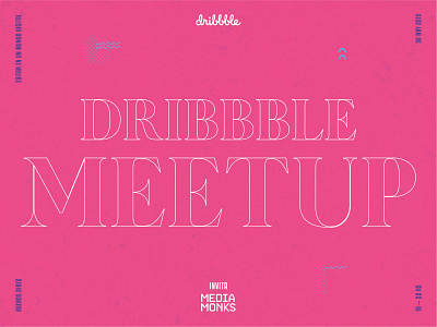 Dribbble Meetup #02 - Buenos Aires (Playoff) design illustration typography vector