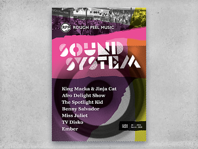 Rough Peel Music Sound System -  Gig poster