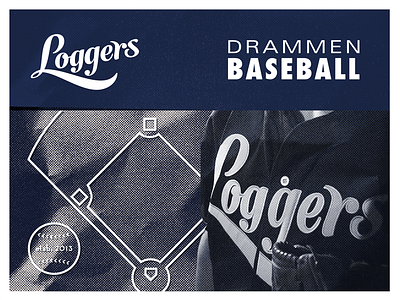 Drammen Loggers Promo Baseball Cards baseball baseball cards branding drammen identity logo mark norway oslo sports