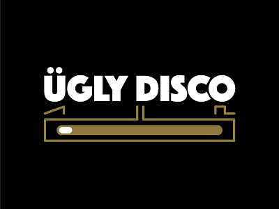 Ugly Disco Logo branding identity intruos logo logotype oscillator synth synthesizer troika typography ügly disco