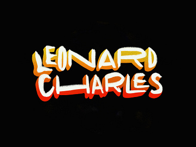 Leonard Charles artofthetitle handdrawntype handlettering handwritten type leonard charles logotype procreate