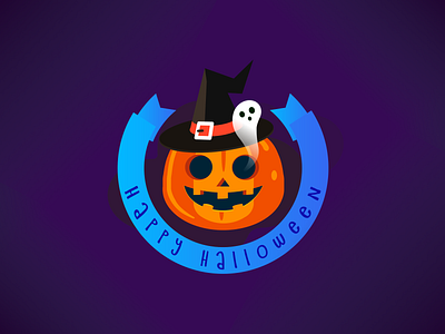 halloween autumn digitalart dribbbleweeklywarmup ghost halloween happyhalloween illustration illustrator pumpkin trick or treat
