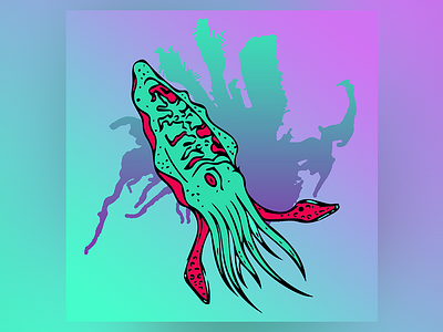 Cuttlefish art cuttlefish design digital gradient graphic design illustration trendy visual