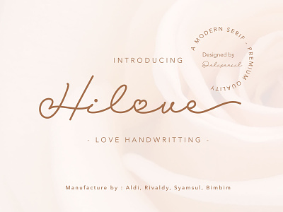 Hilove Script Font