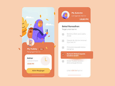 Reminder Seasons iOS mobile app app app design autumn clean illustration ios mobile seasons ui uiux ux