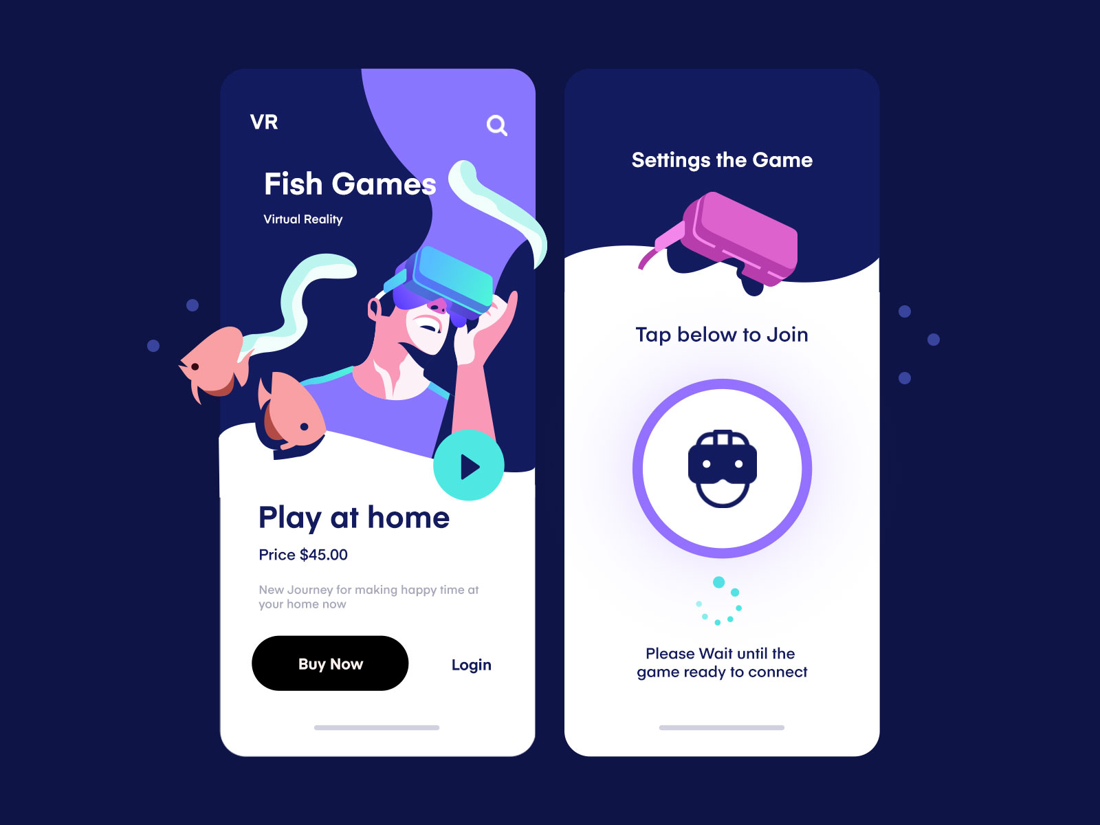 VR Fish Games Mobile App by Delip Nugraha on Dribbble