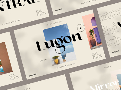 Lugon - Classic Modern Homepage branding classic font fonts fonts collection fontself homepage inspiration landing page magazine modern modern logo retro surealism typography ui ux website