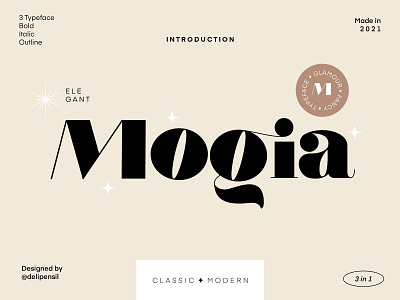 Mogia - Modern Classic Typeface