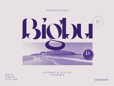 Bigbury - Vintage Serif Typeface branding font fonts modern modern logo serif serif typeface