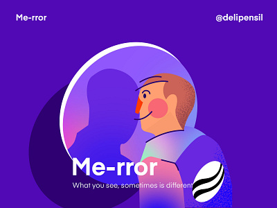 Me-rror | Mirror Me Illustration clean design illustration inspiration light mirror reflaction shine ui ux
